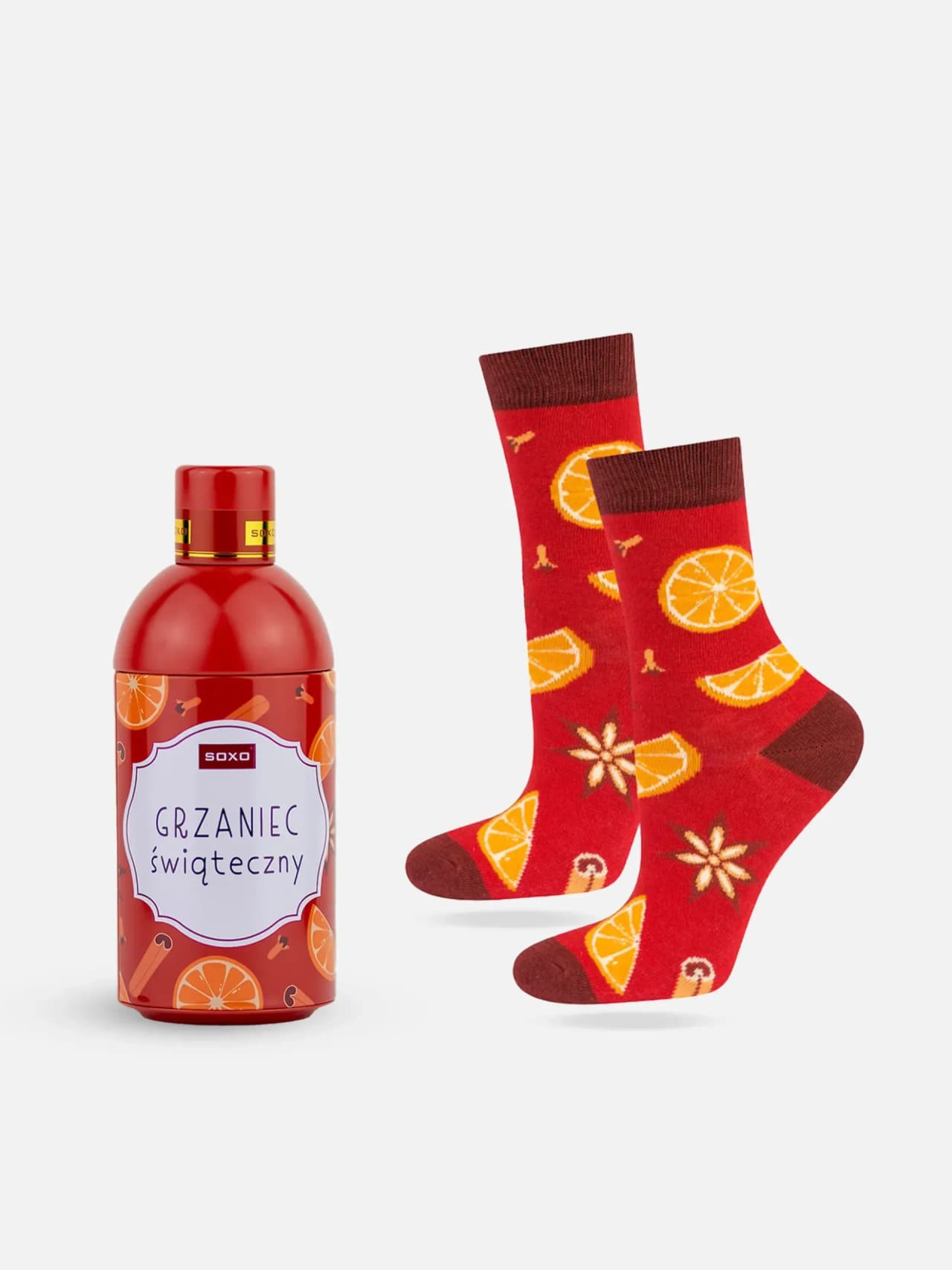 Roliga Dam Strumpor med Glögg Mönster