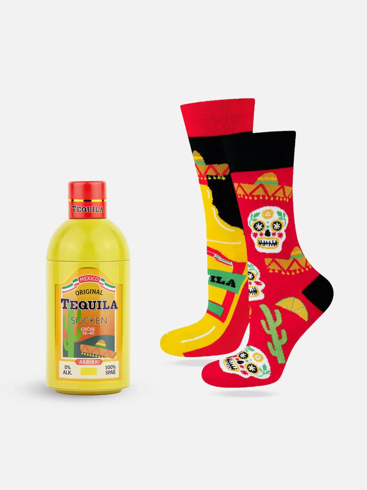 Roliga Strumpor för Partyälskare i Tequila Burk