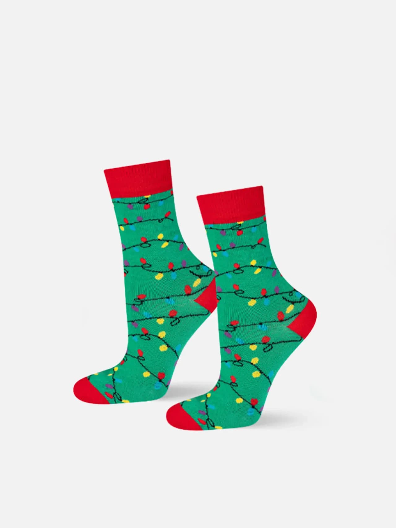 Roliga Strumpor Julmys – Dam 4-pack med Pepparkaka & Julgran