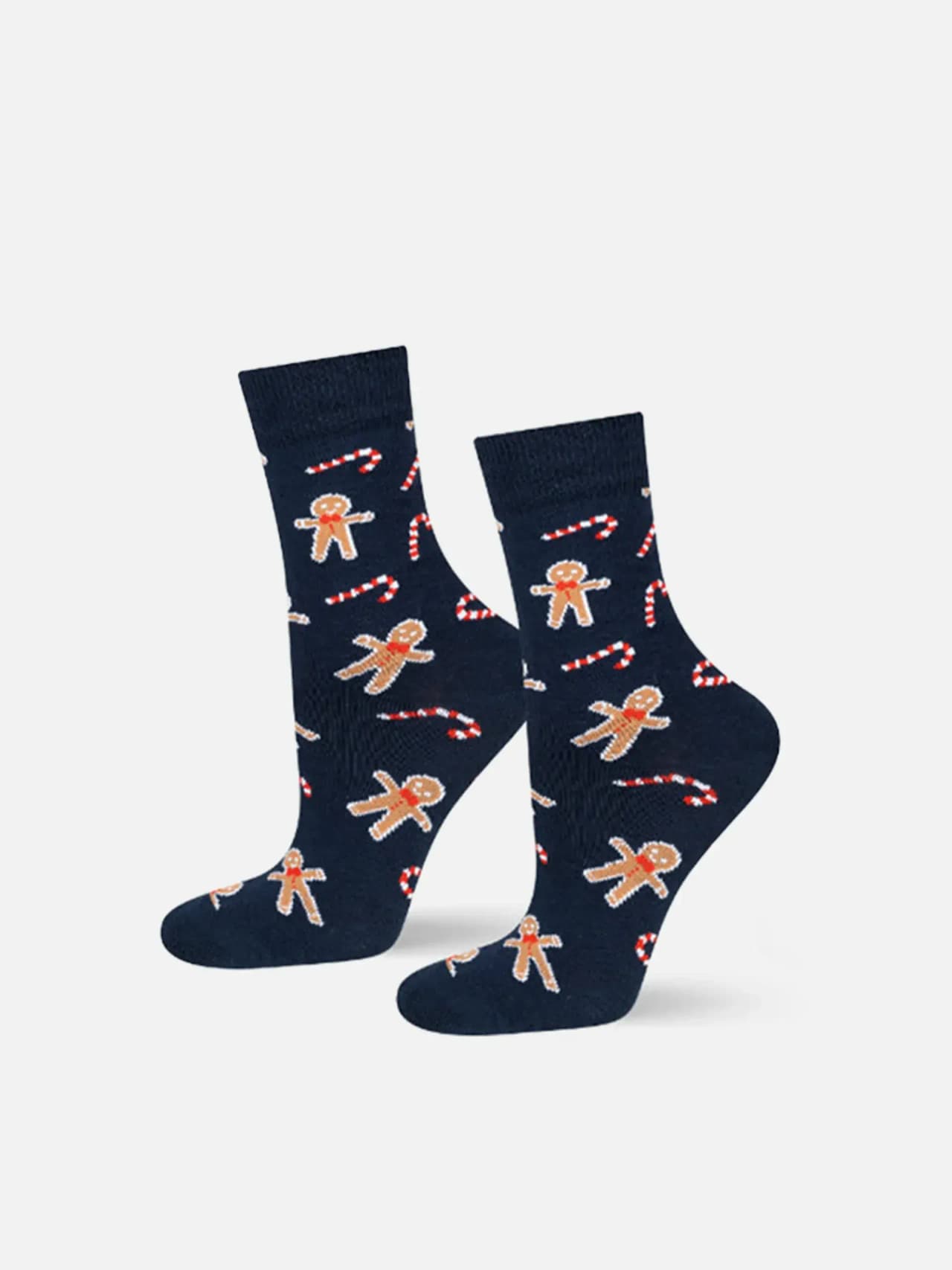 Roliga Strumpor Julmys – Dam 4-pack med Tomte & Pepparkaka