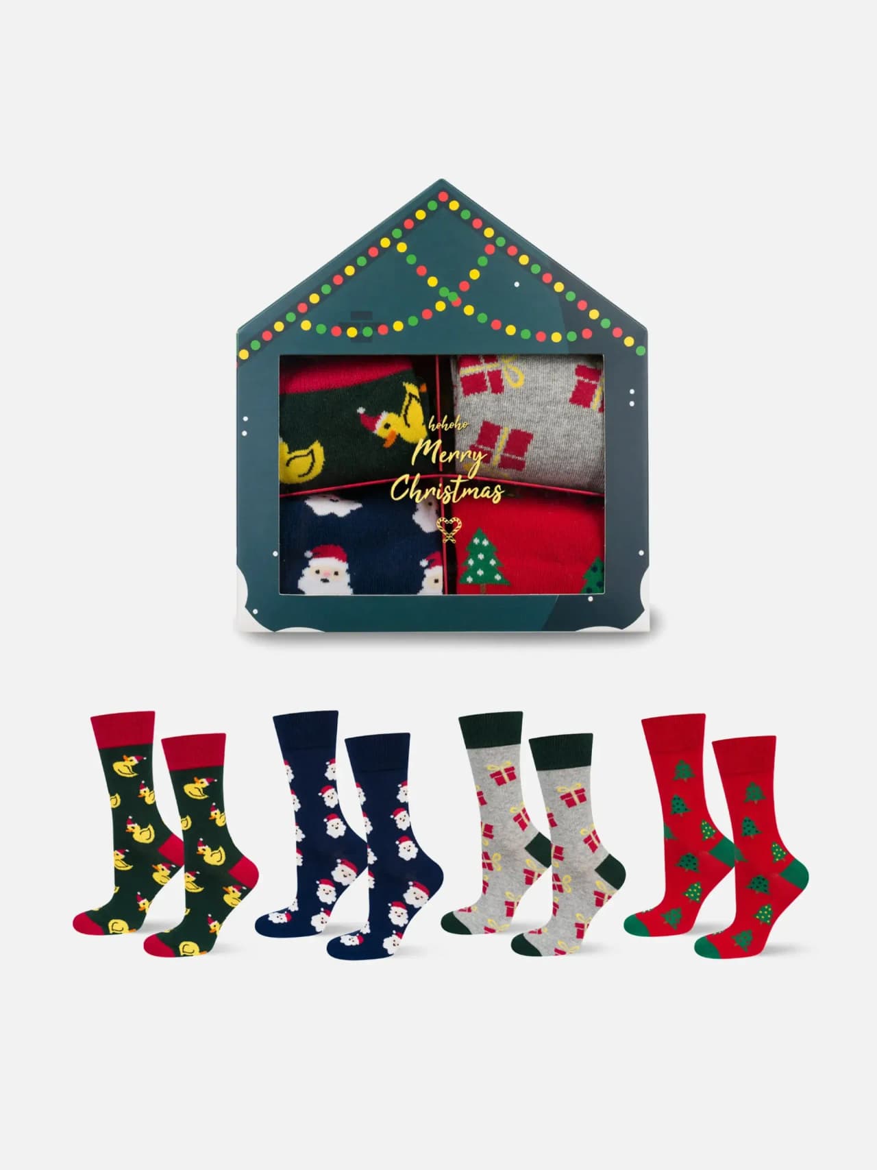 Roliga Strumpor Julstrumpor Herr & Dam Presentset 4-pack