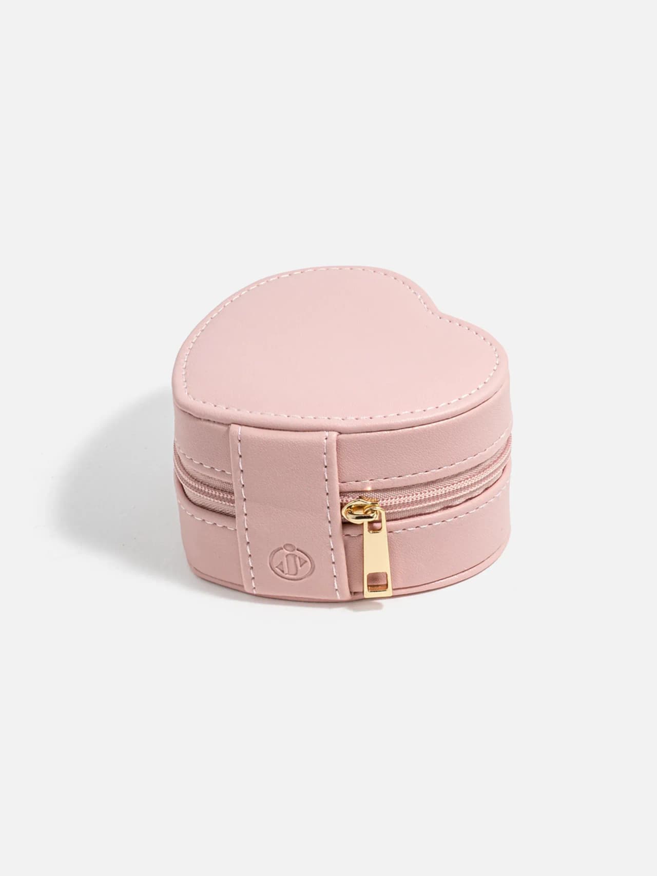 Rosa Hjärtformat Smyckeskrin