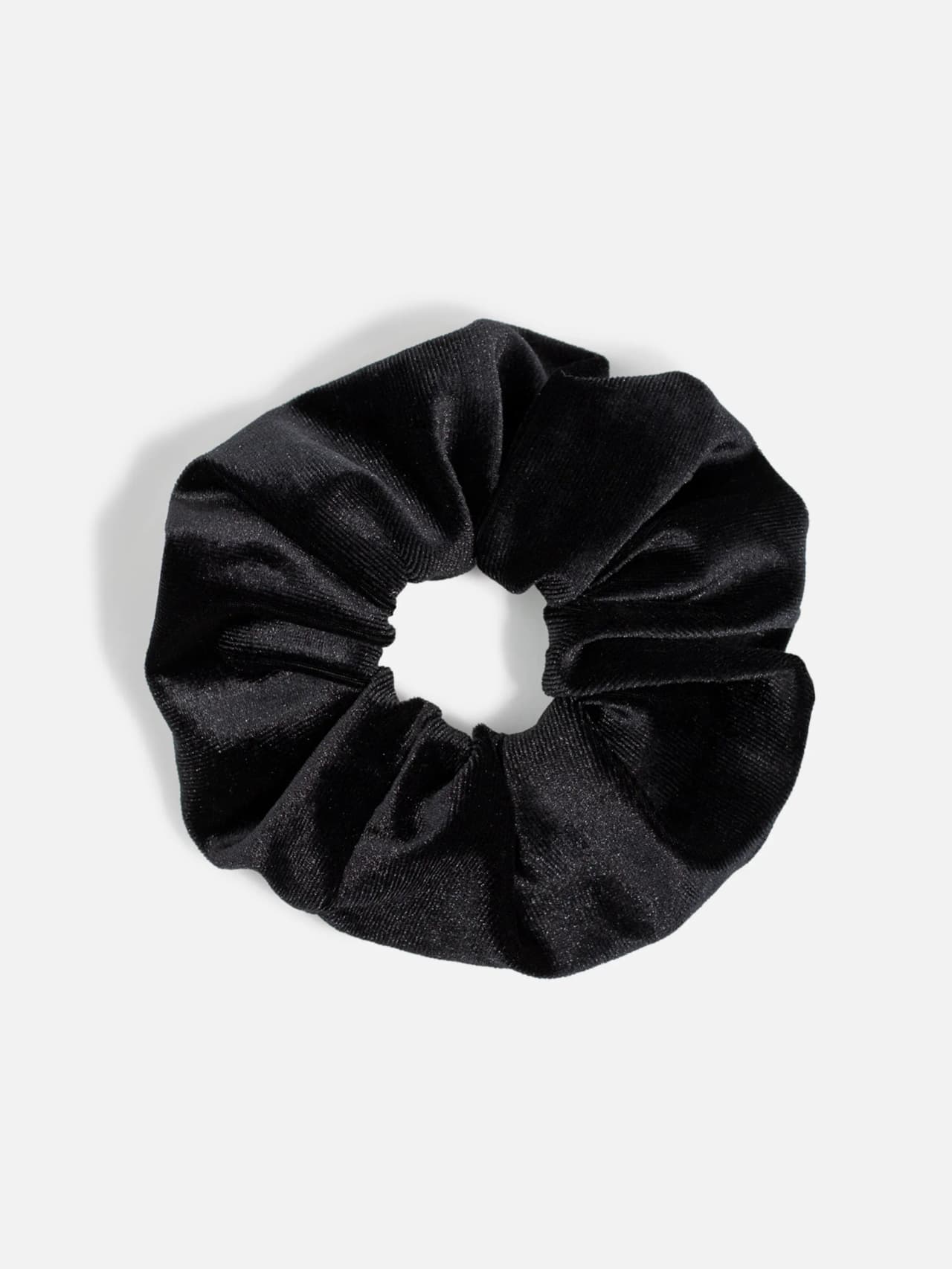 Stor Scrunchie Svart Sammet – Lyxig Hårsnodd