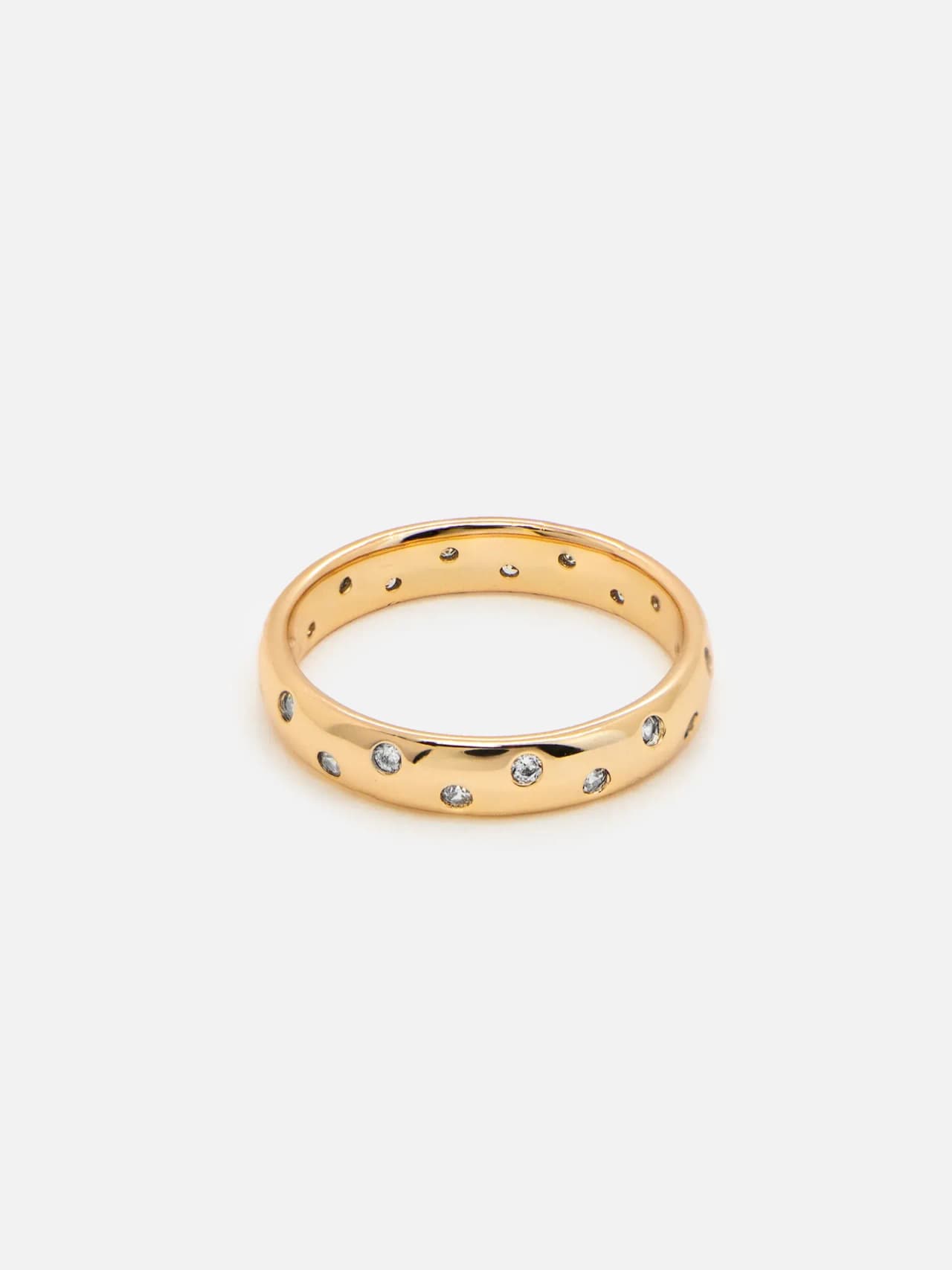 Sky Ring - 18K Gulpläterad med Kubisk Zirkonia