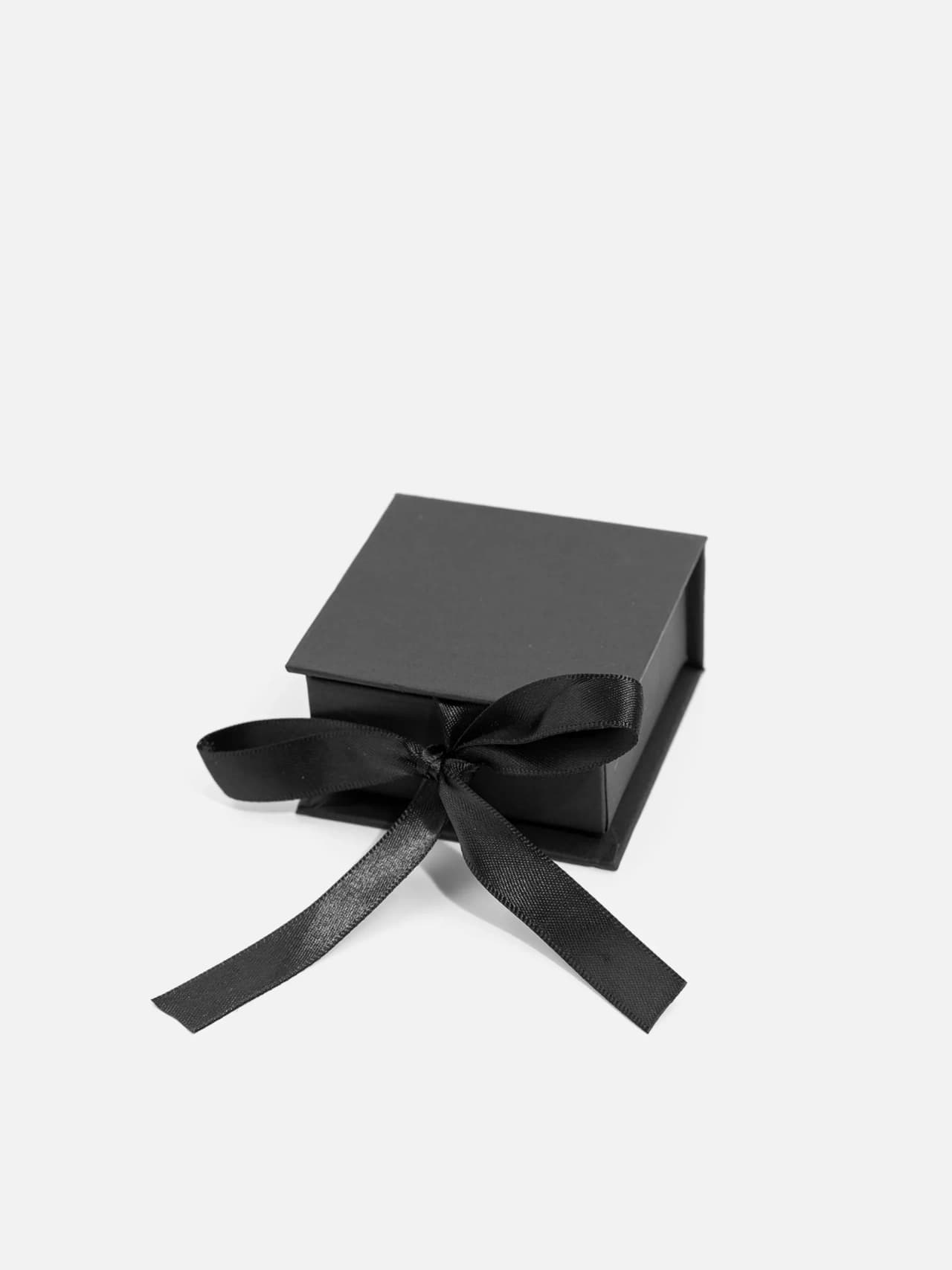 Smyckes Presentask med Sidenband 7x7x3.5 cm