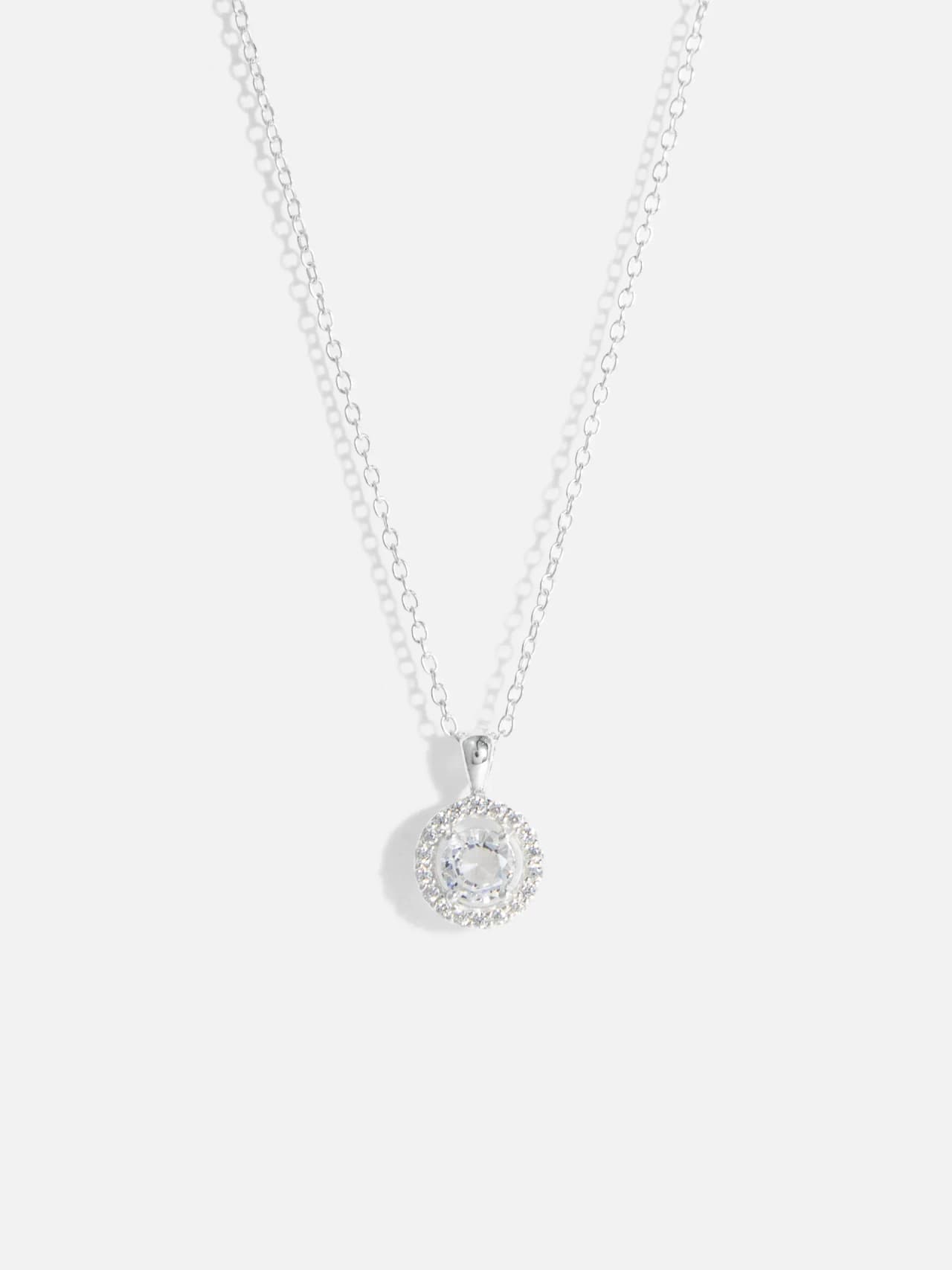 Sparkling Äkta Silver Halsband med Kubisk Zirkonia