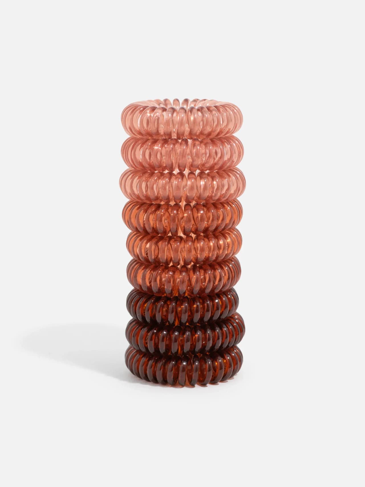 Spiral Hårsnoddar 9-pack - Bruntoner