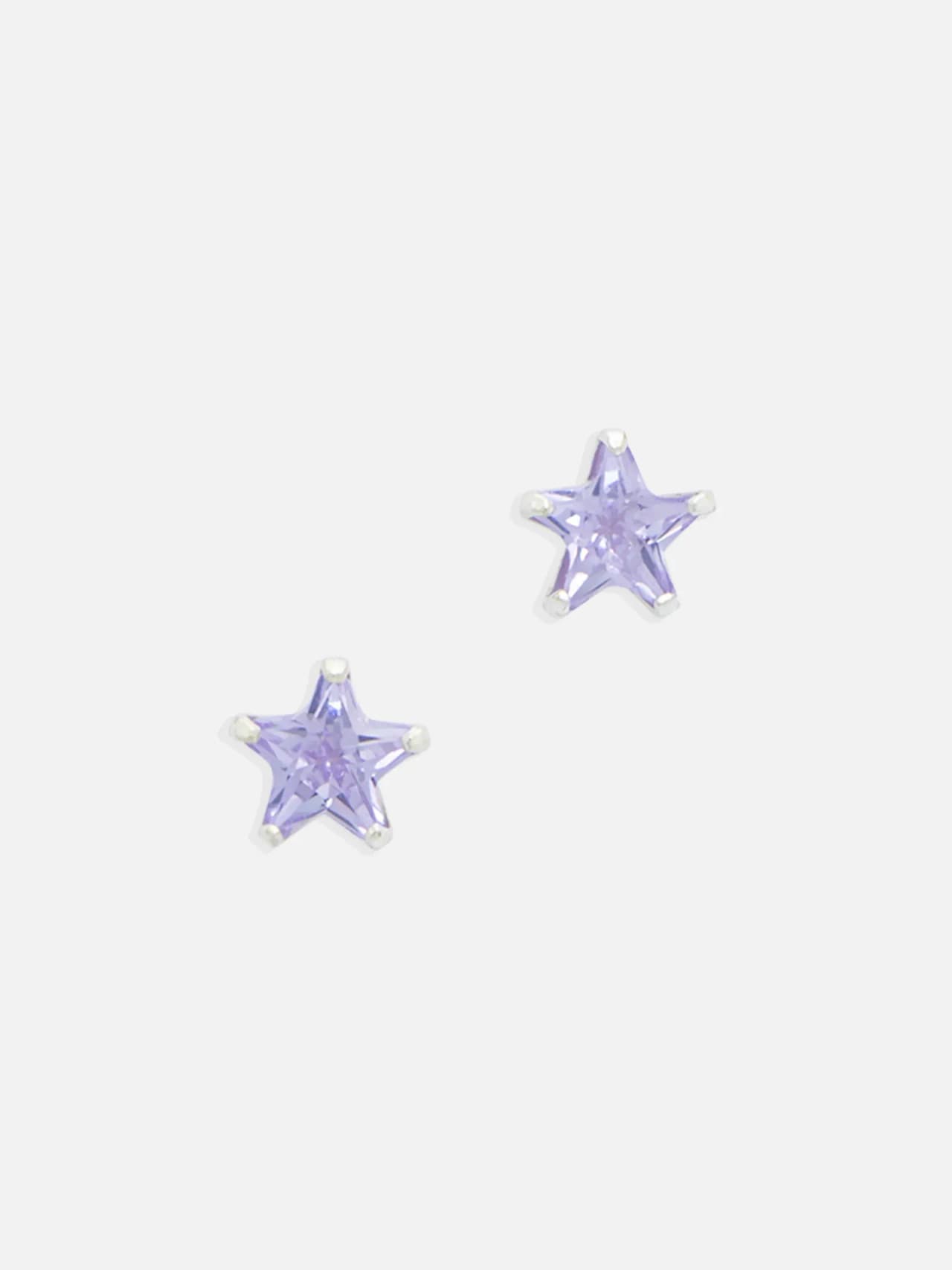 Star Stud Örhängen i Äkta Silver med Kubisk Zirkonia