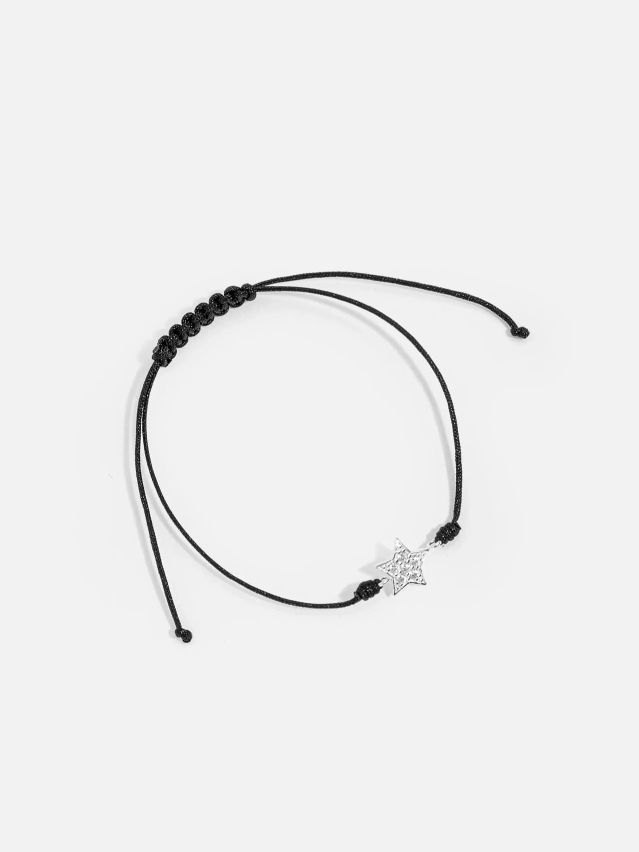 Stjärn Justerbart Armband i Äkta Silver med Kubisk Zirkonia