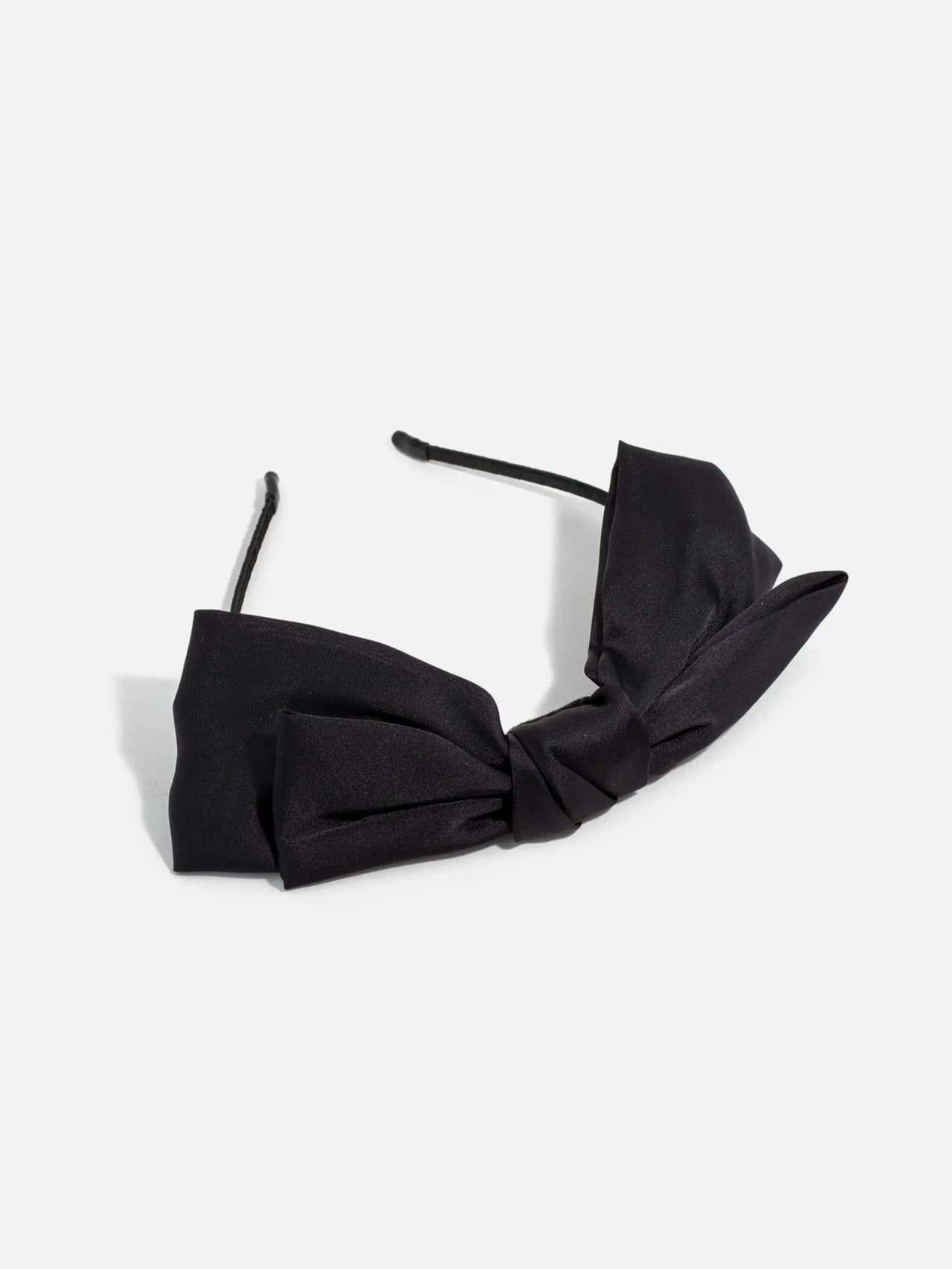 Svart Diadem med Rosett
