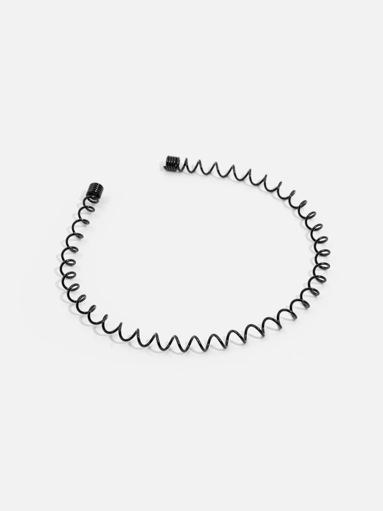 Svart Diadem med Stora Spiraler