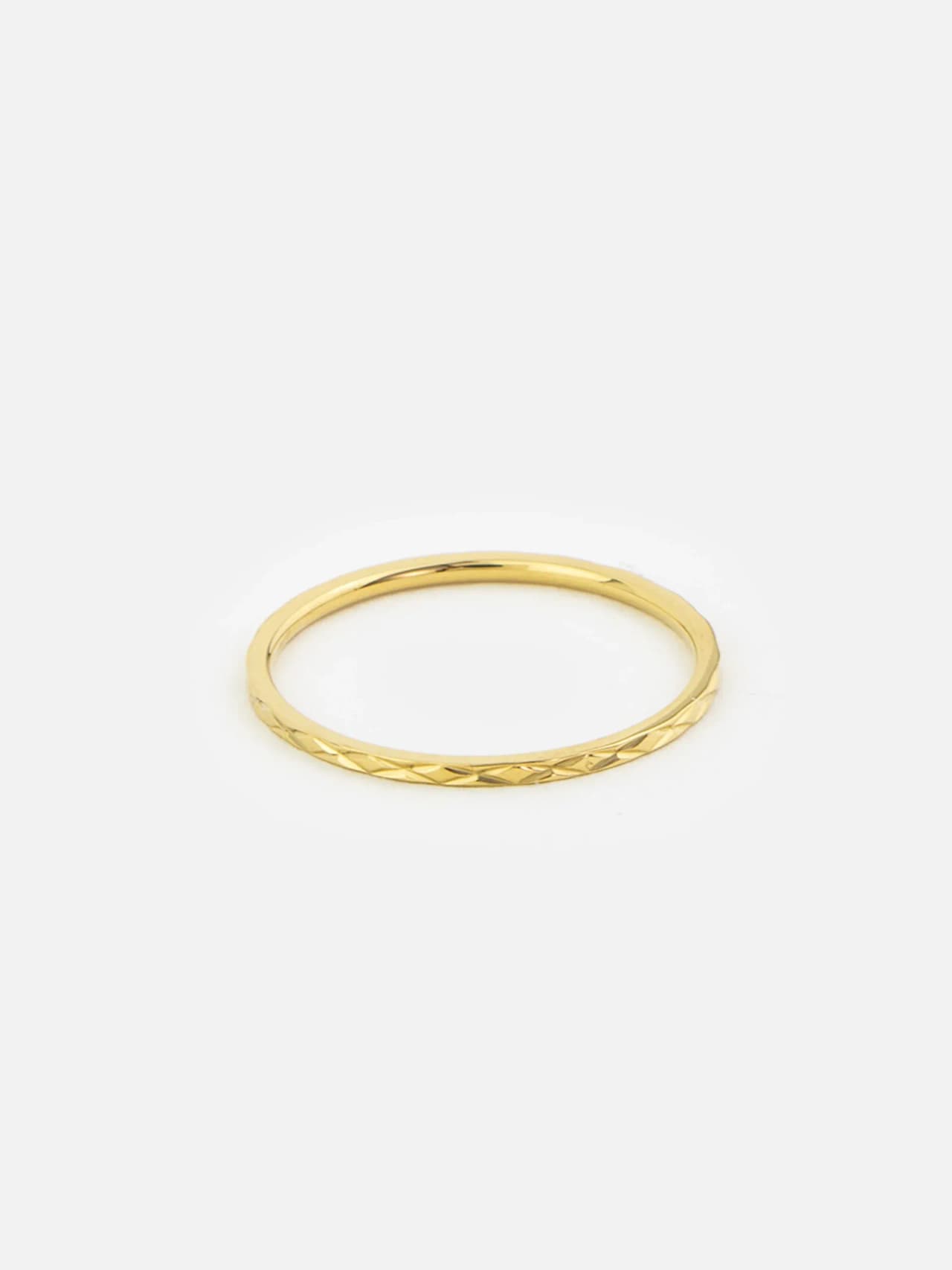 Tunn Ring i 18K Guld Förgylld