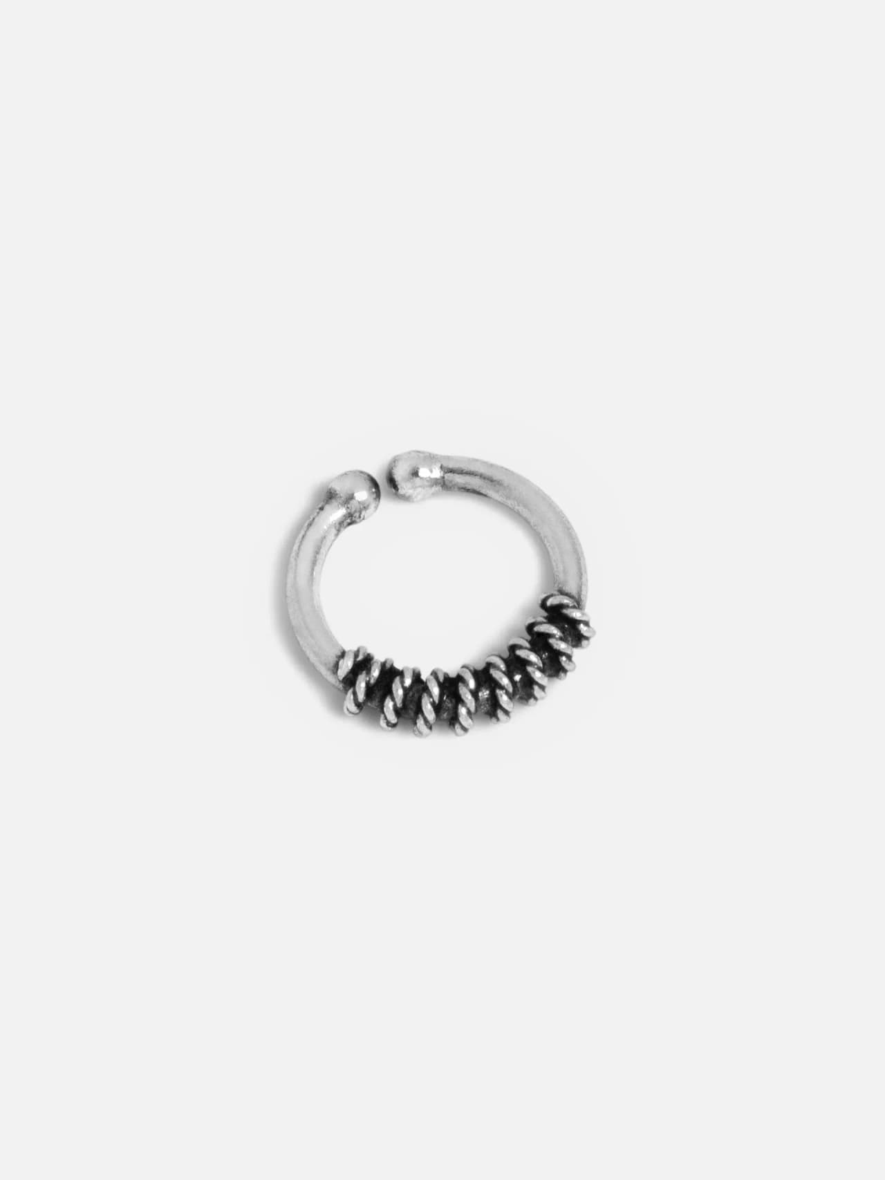 Twist Näs Piercing i Äkta Silver