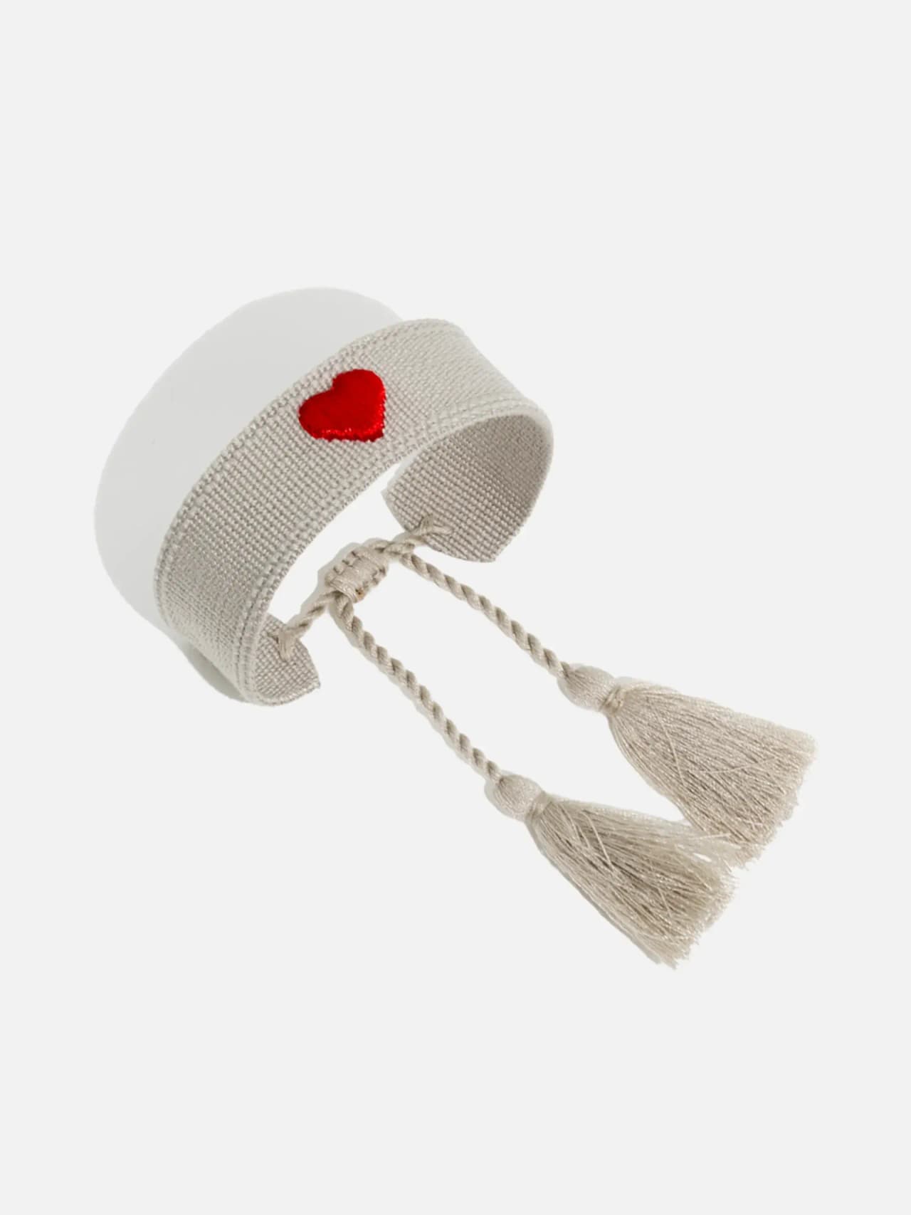 Vävt Armband med Hjärtdesign - Justerbart