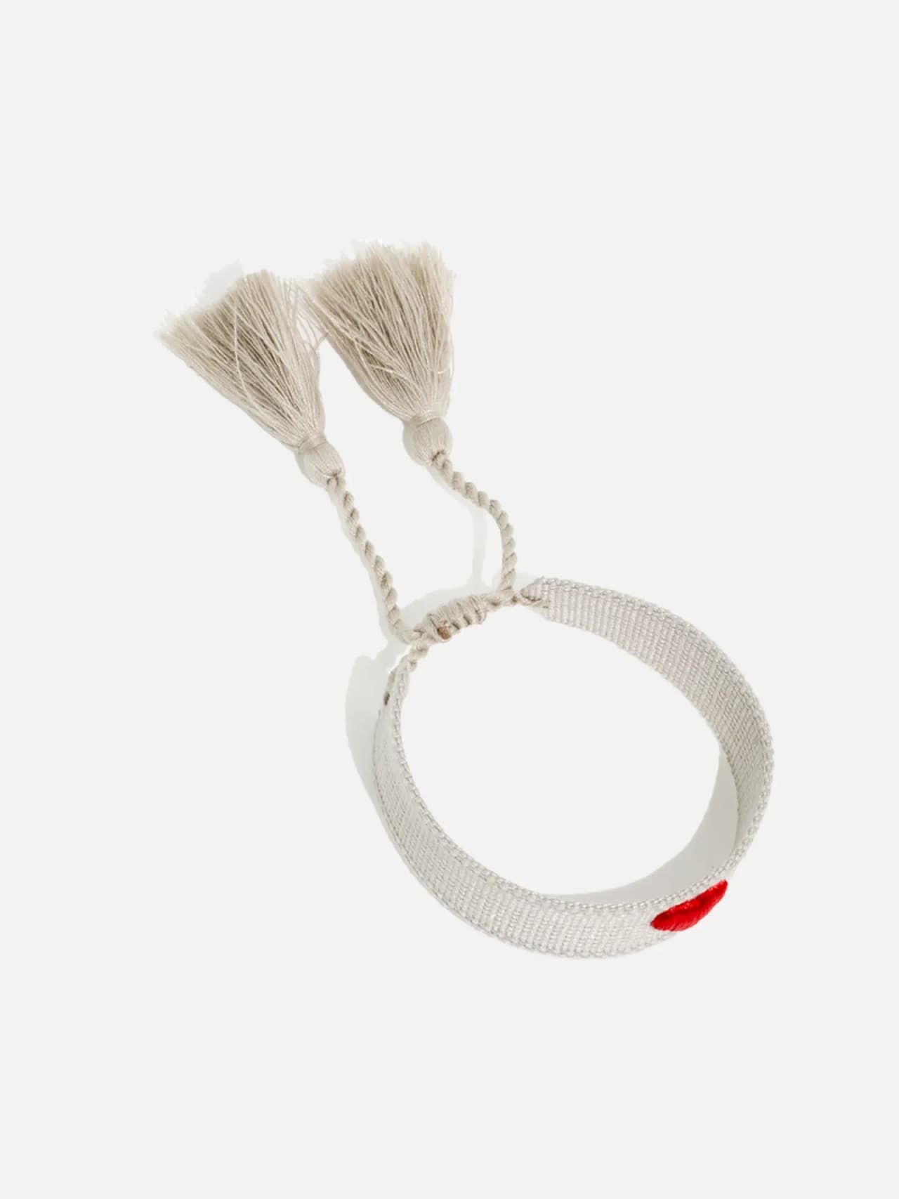 Vävt Armband med Hjärtdesign - Justerbart