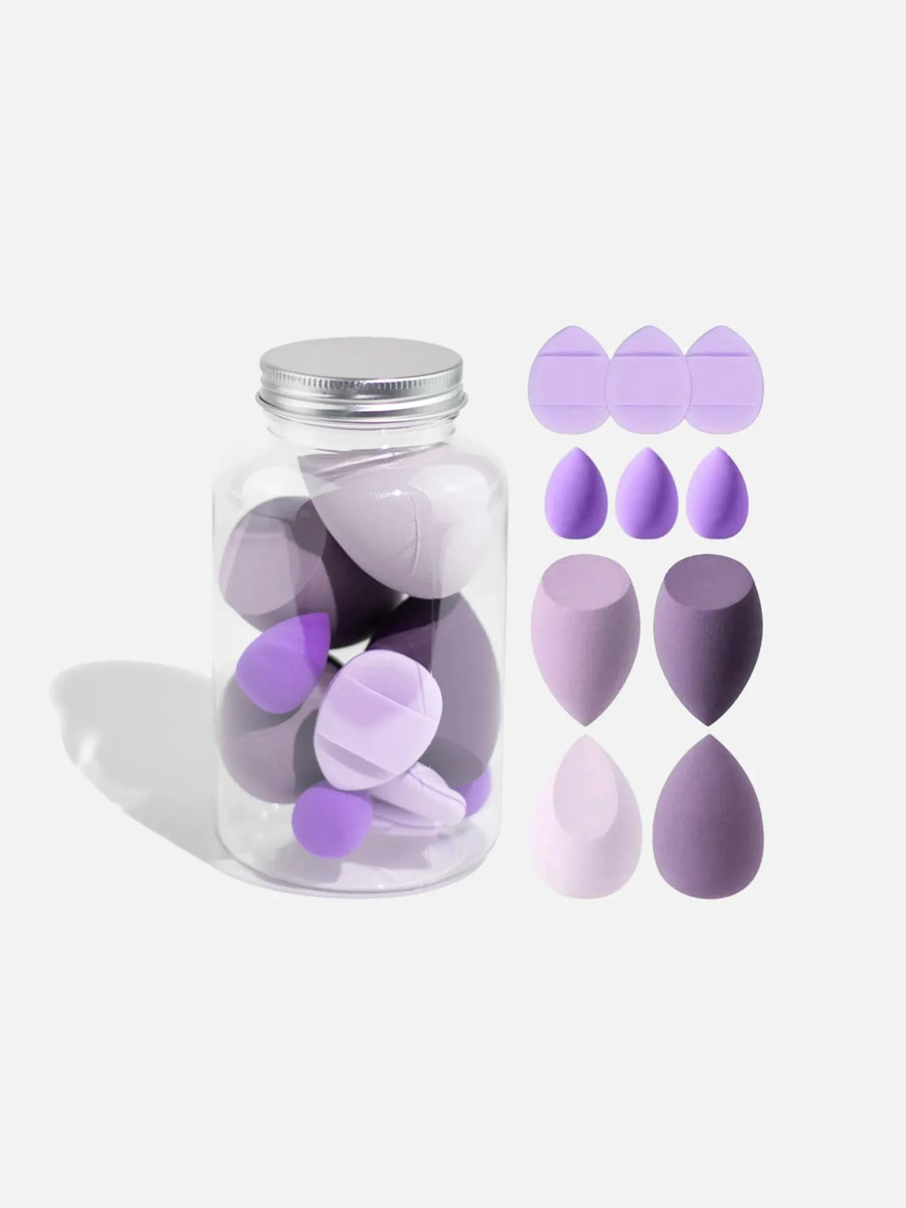 Violett Makeup Blender - Sminksvamp - 10pack