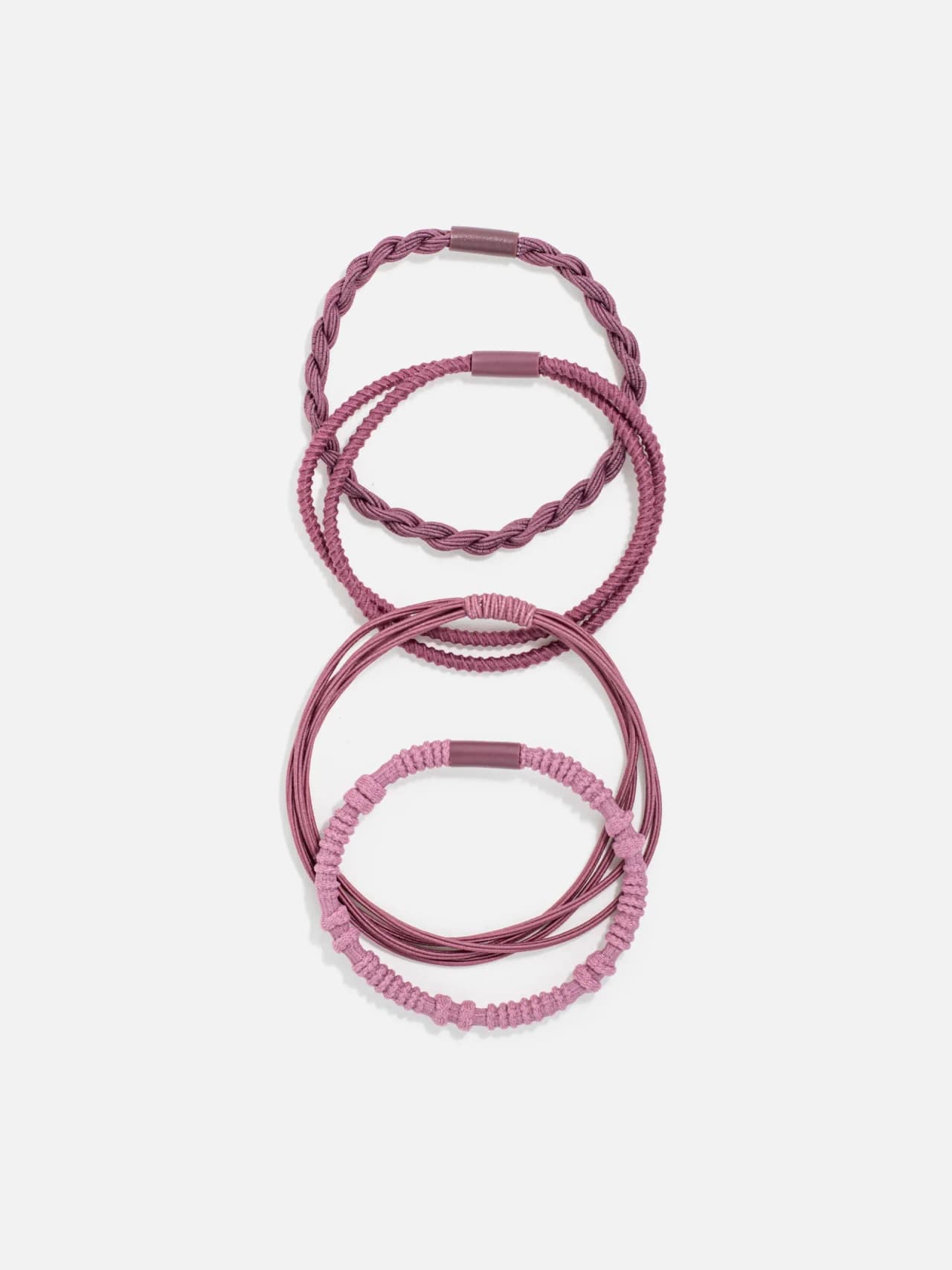 Violetta Hårsnoddar Mixade Former 4-pack