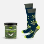 Roliga marijuana strumpor i högkvalitativt material.