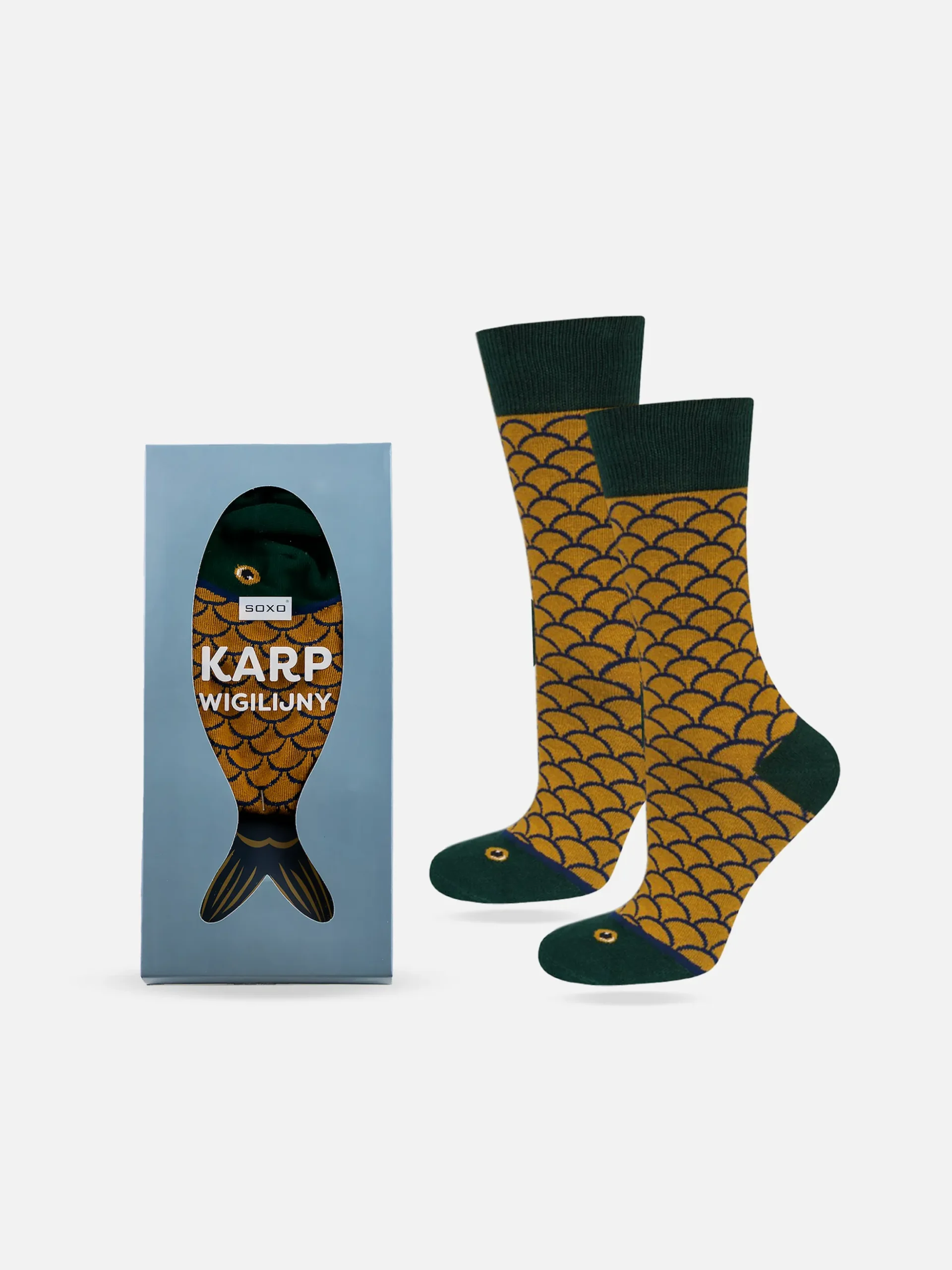 Roliga Strumpor - Karp Fisk i Fiskförpackning