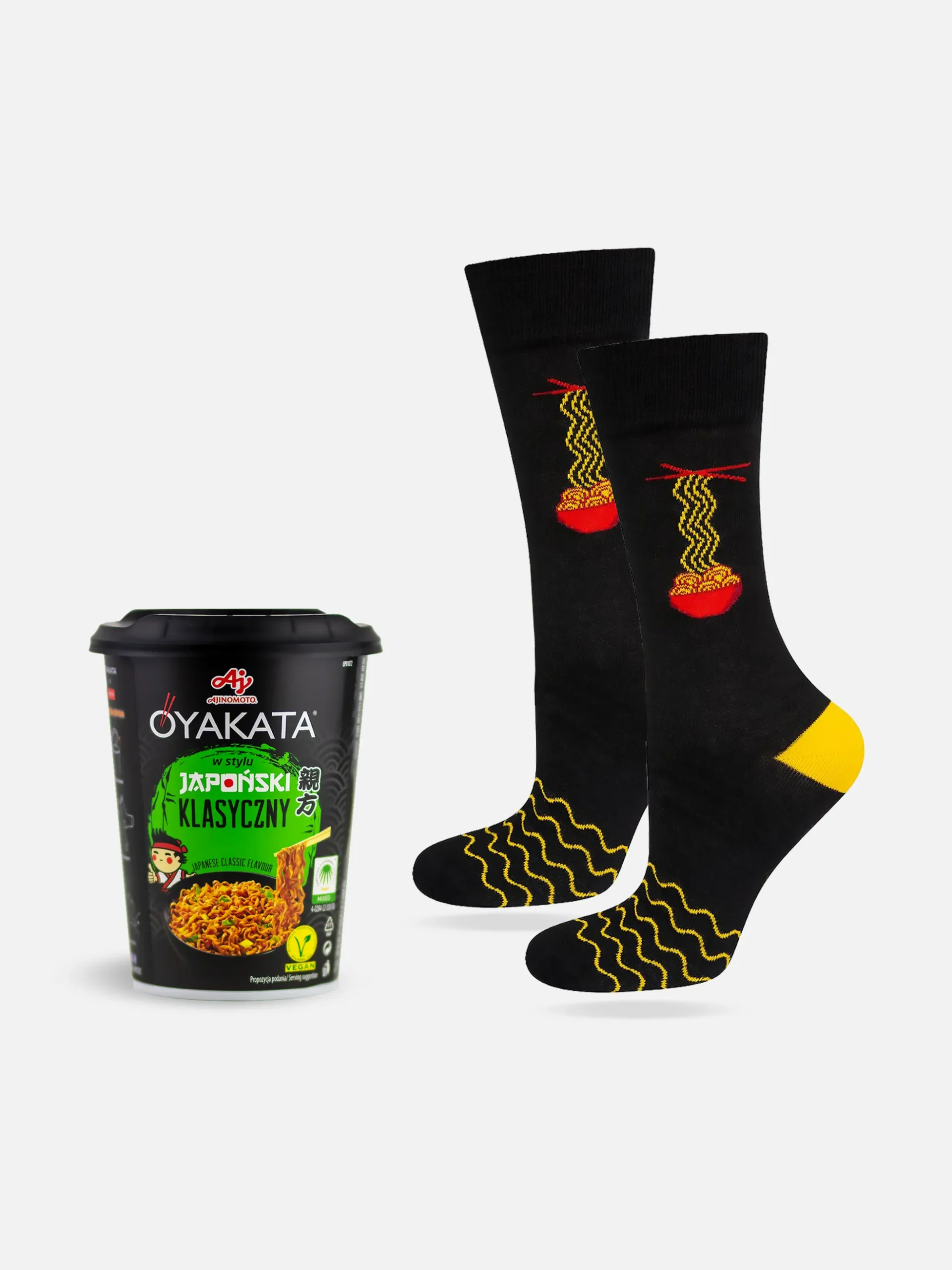 Roliga Strumpor Noodle - i Present Förpackning