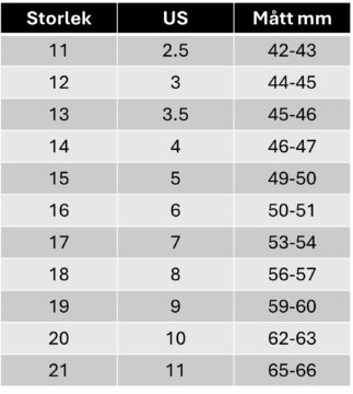Ringstorlek Guide