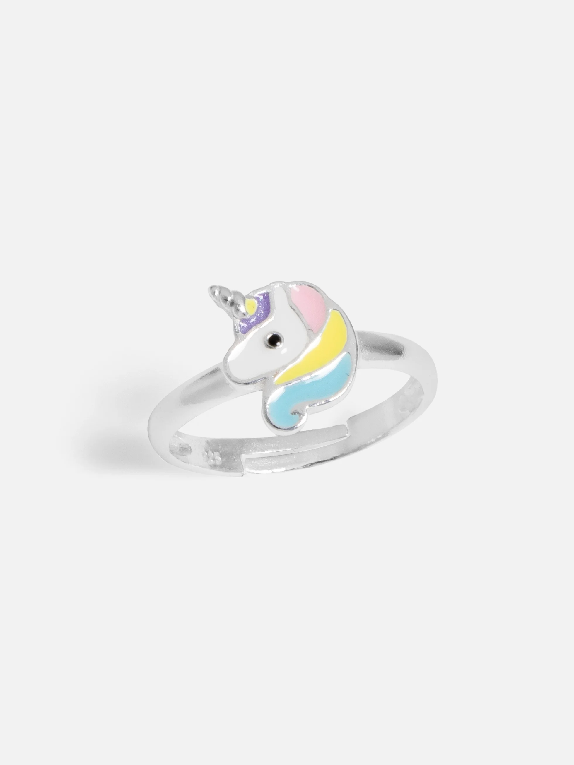 Unicorn Äkta Silver Barnring med lekfull enhörningsdesign
