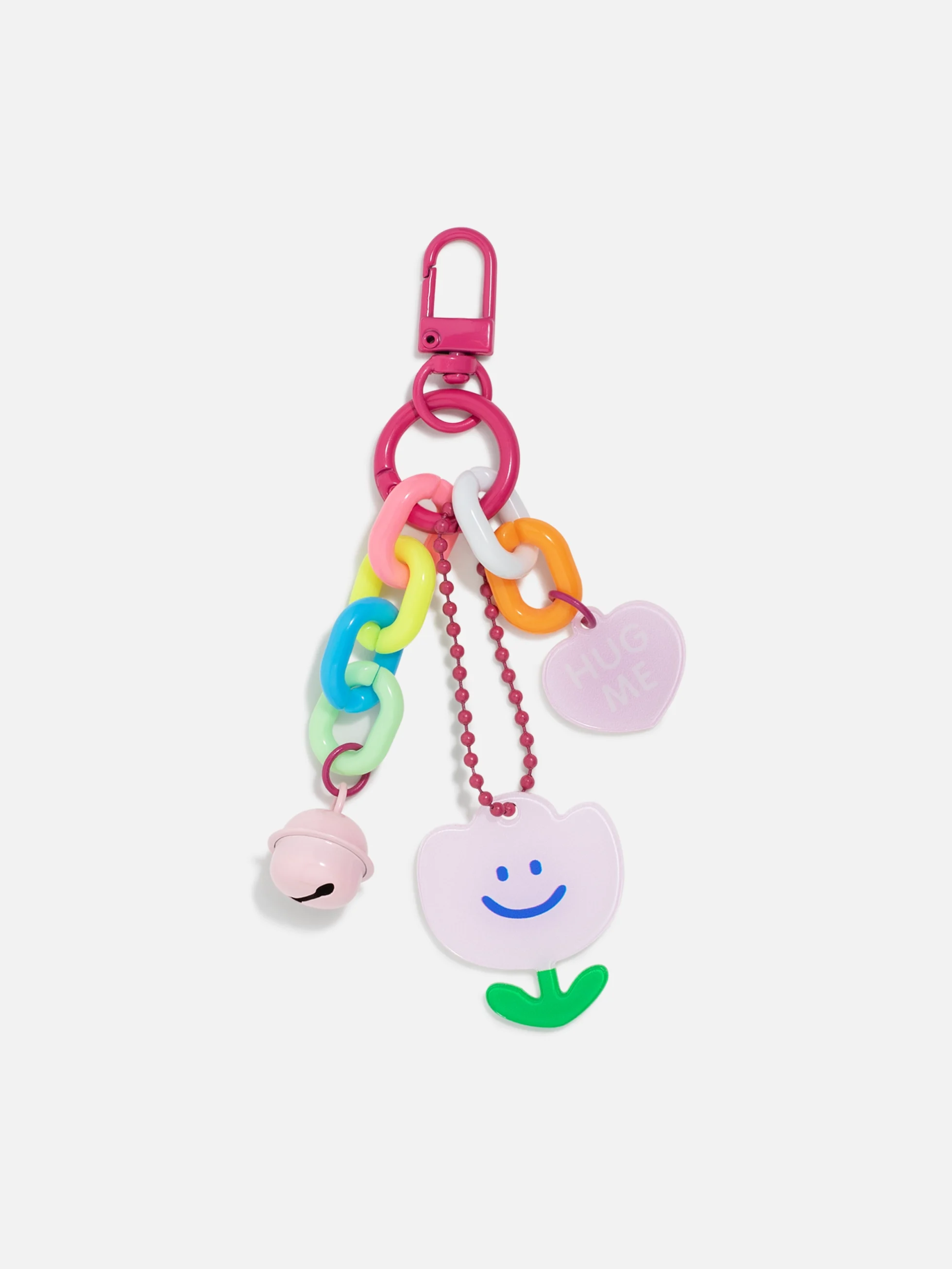 Färgglad nyckelring i rosa tema – barnaccessoarer