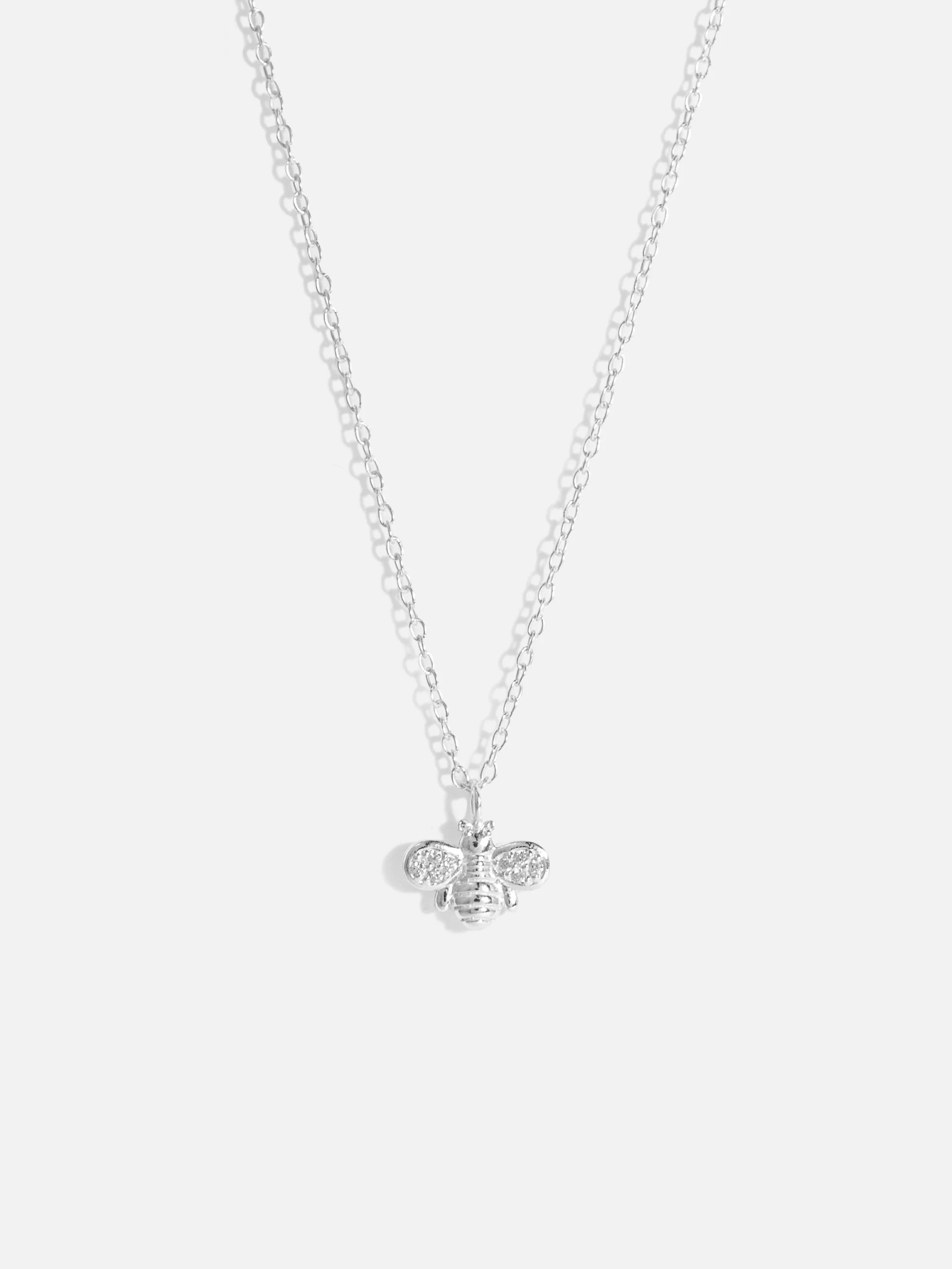 Bi Damhalsband i äkta silver med Kubisk Zirkonia - Stilrent och modernt halsband för dam