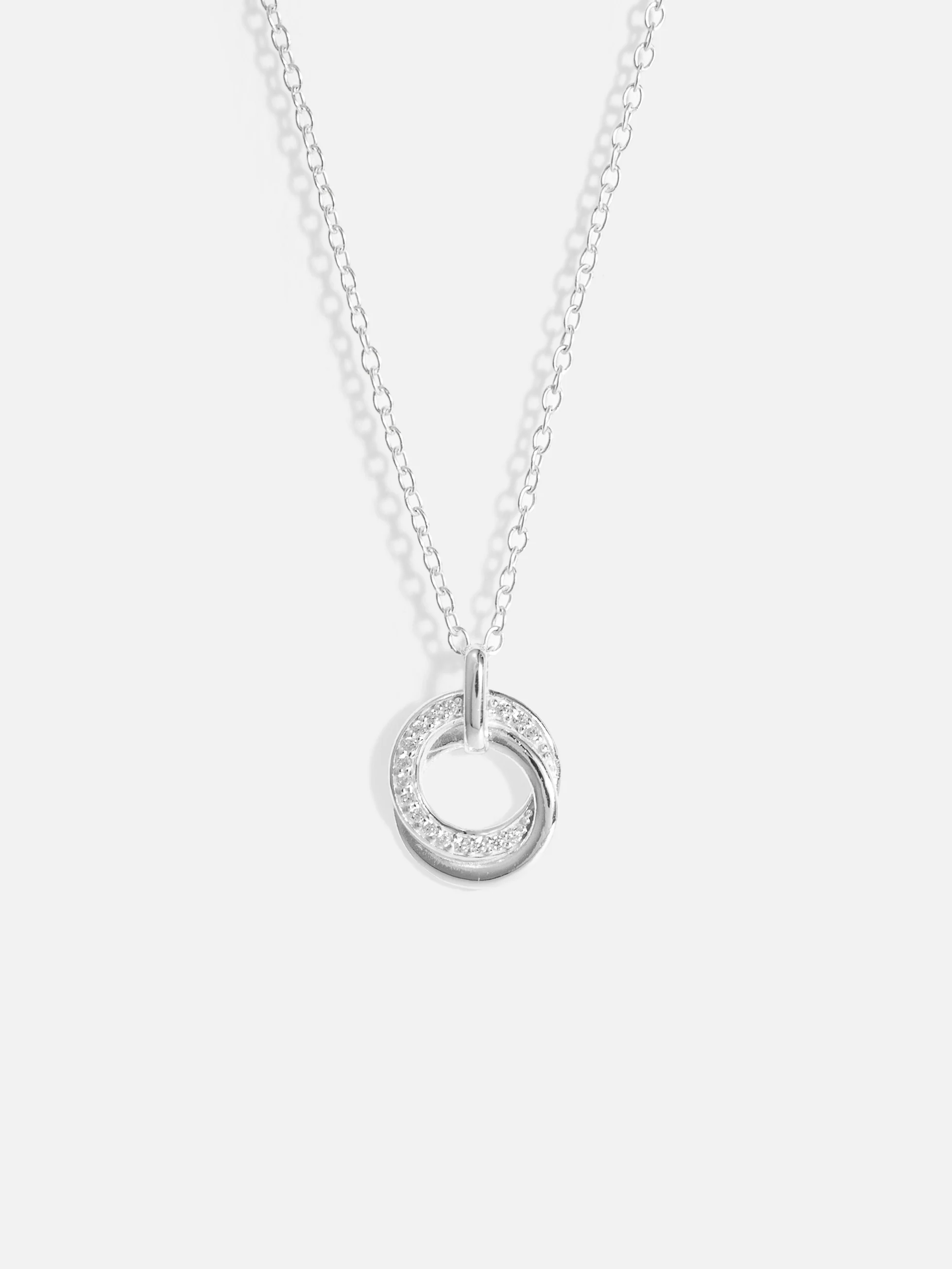 Elegant Damhalsband i Äkta Silver med Kubisk Zirkonia, Bly- och Nickel-Fri